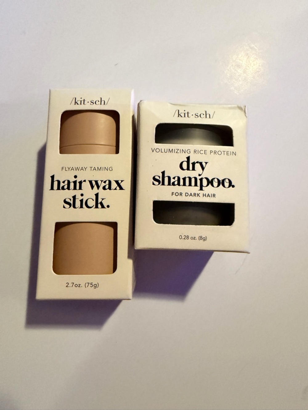 Kitsch Beige Hair Wax Stick & White Dry Shampoo Duo